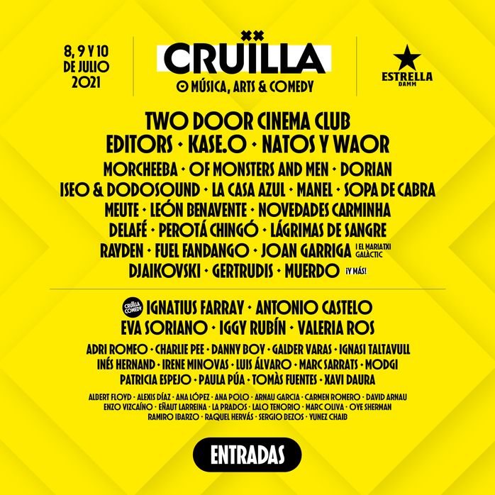 Cruïlla 2021 Cartel