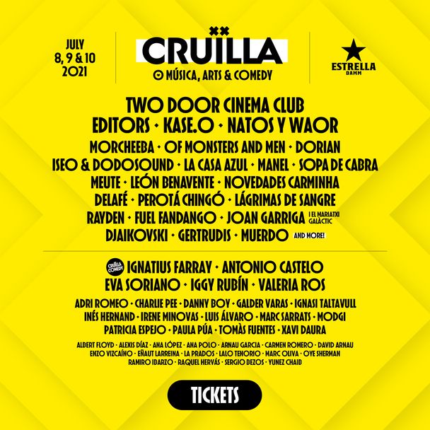 Cruïlla 2021 Lineup