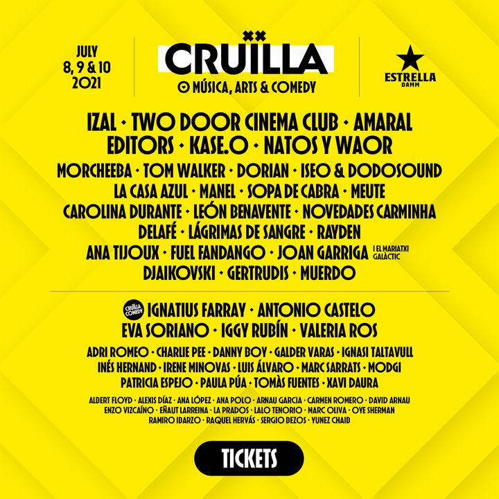 Cruïlla 2021 Poster