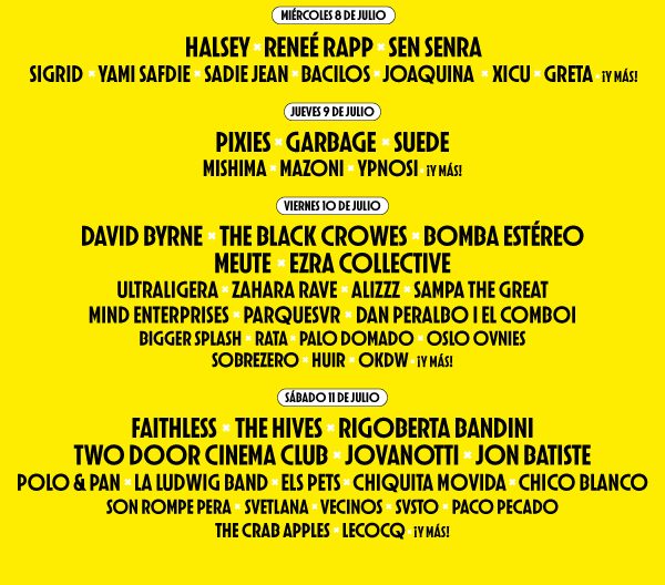 Festival Cruïlla Line-up