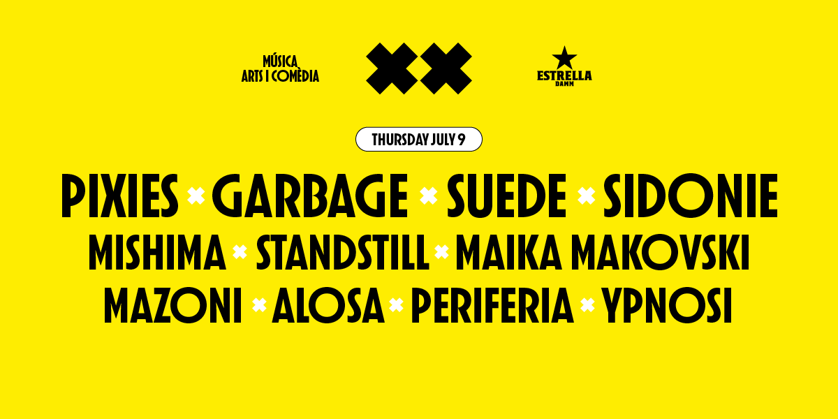 Landing Thursday July 9th Cruïlla